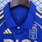 2025-26 Kids Real Oviedo home blue Soccer Jersey