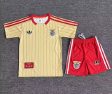 2025-26 KIDS Benfica  yellow  soccer Jersey