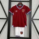 2025-26 Kids West Ham United Home soccer Jersey