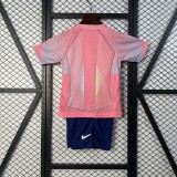 2025-26 Kids Barcelona pink soccer jersey