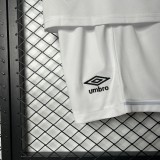 2025/26 KIDS  Santos home   white soccer jersey