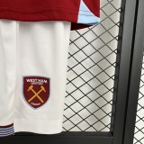 2025-26 Kids West Ham United Home soccer Jersey