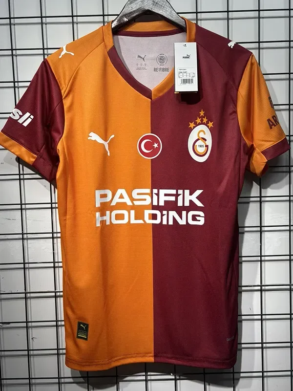 2025-26 Mens Galatasaray Advertisement home Fans Soccer Jersey