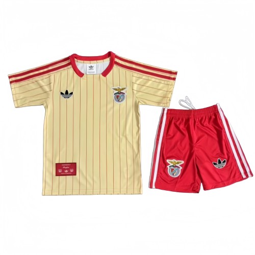 2025-26 KIDS Benfica  yellow  soccer Jersey