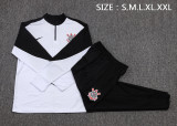 2025-26 Mens Corinthians white Half pull Training Suit