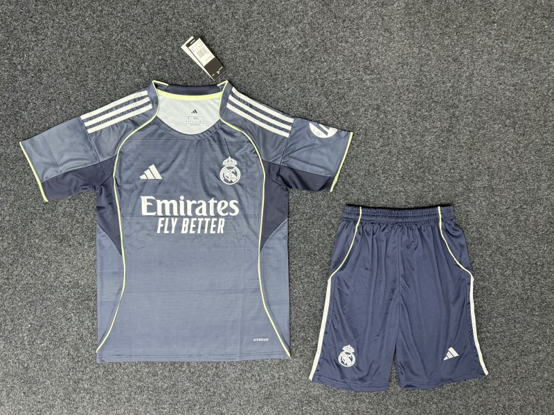 2025-26 Mens Real Madrid away blue Training Short Suit
