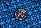 2025-26 Mens PSG Paris blue  half pull Tracksuit suit