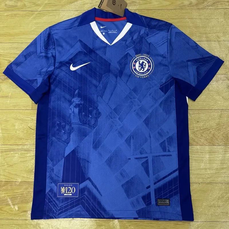 2025-26 Mens Chelsea Home 120th Anniversary Fans Soccer Jersey