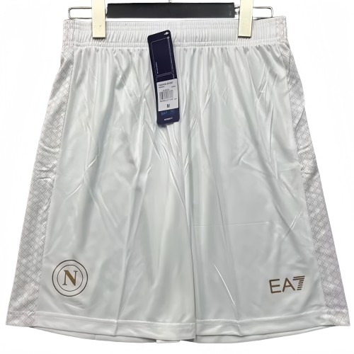 2025/26 Mens Napoli wihte away  shorts Pants