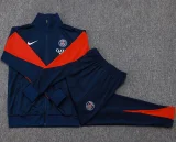 2025-26 Kids PSG Paris Royal blue  Jacket Tracksuit suit