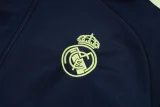 2025-26 Kids Real Madrid Royal blue Kids Jacket Tracksuit suit