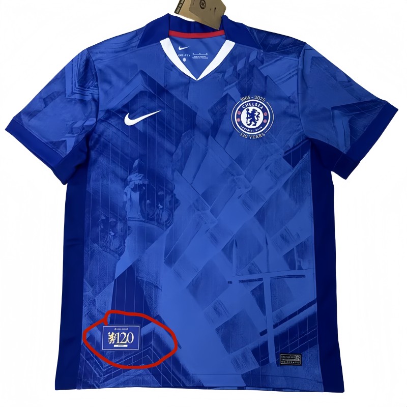 2025-26 Mens Chelsea Home 120th Anniversary Fans Soccer Jersey