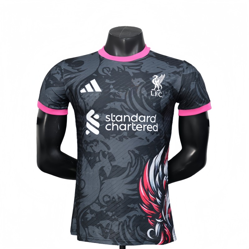 2025-26 Mens LIV black Special Edition  Player Version Soccer Jersey