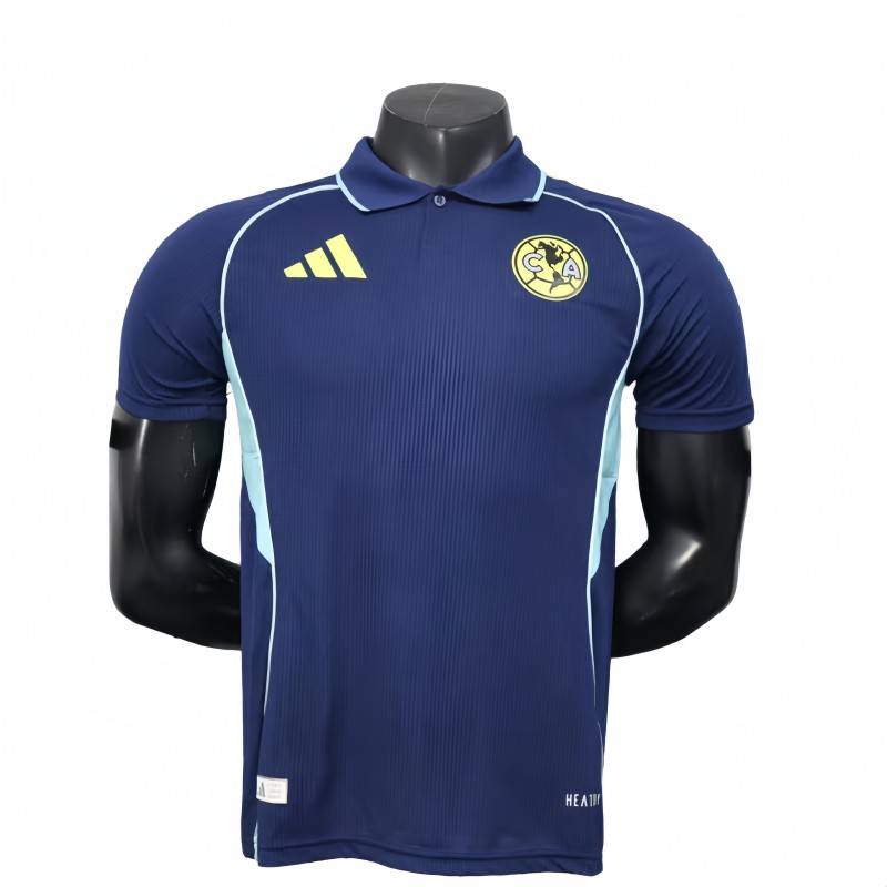 2025-26 Mens  Club America blue  Player Version Soccer Jersey