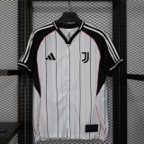 2025/26 Juventus white baseball uniform jersey