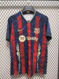 2025-26 Mens Barcelona Special Edition red blue soccer Jersey