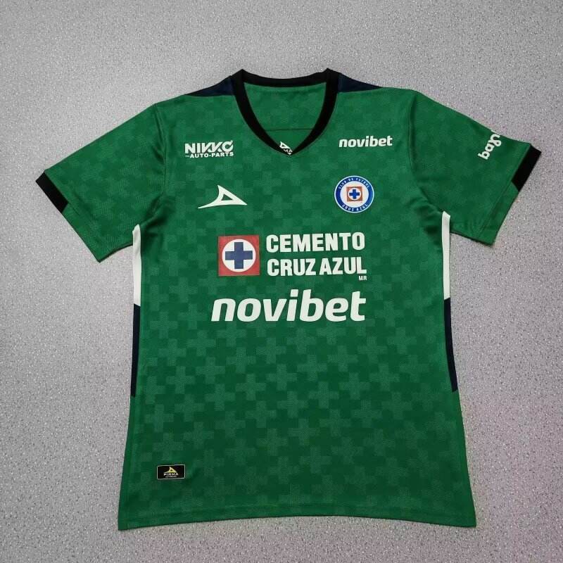 2025-26 Mens Cruz Azul Goalkeeper green  soccer Jersey