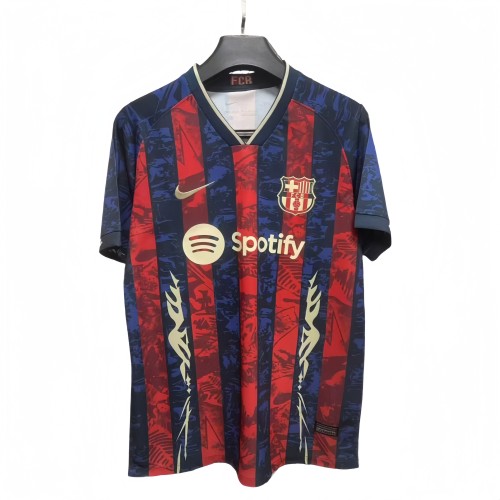 2025-26 Mens Barcelona Special Edition red blue soccer Jersey