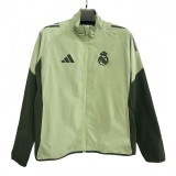 2025-26 Mens Real Madrid green  windbreaker