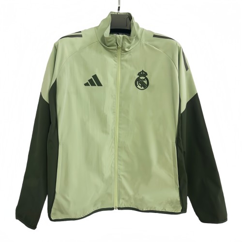 2025-26 Mens Real Madrid green  windbreaker