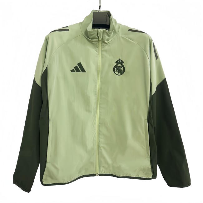 2025-26 Mens Real Madrid green  windbreaker