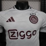 2025-26 Mens Ajax third away white Player version soccer Jersey