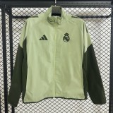 2025-26 Mens Real Madrid green  windbreaker
