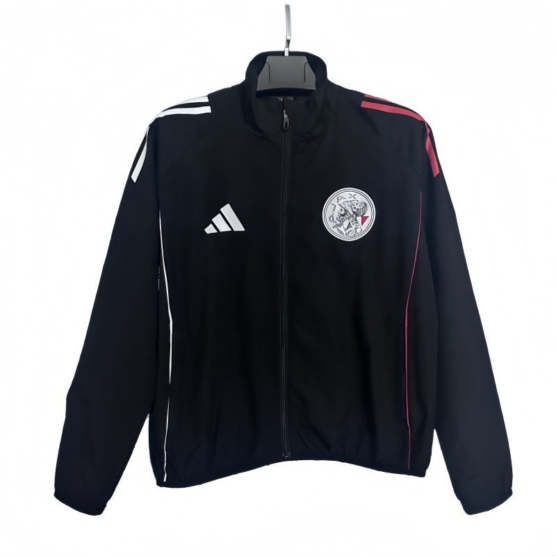 2025-26 Mens Ajax black windbreaker
