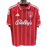 2025-26 Mens Nottingham Forest home red soccer Jersey
