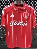 2025-26 Mens Nottingham Forest home red soccer Jersey