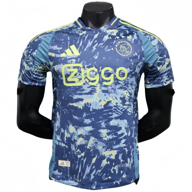 2025-26 Mens Ajax  away blue  Player version soccer Jersey