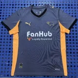 2025-26 Mens Derby County away blue soccer jersey