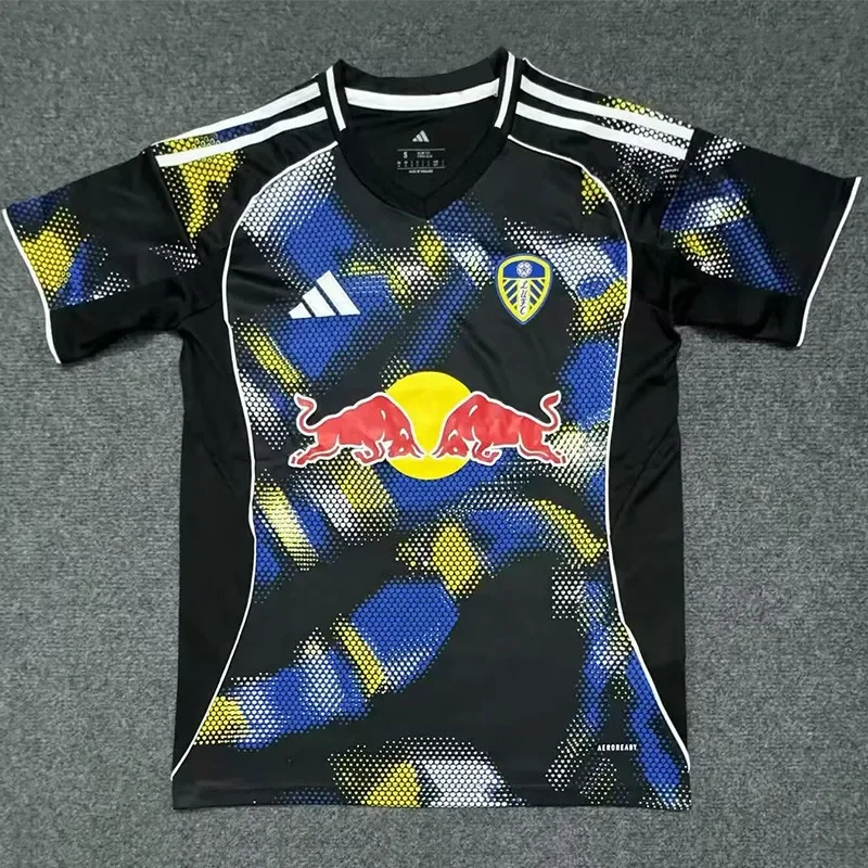 2025-26 Men’s Leeds United Third away black soccer Jersey
