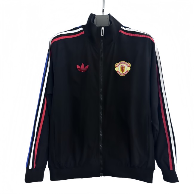 2025-26 Mens Manchester United black  windbreaker