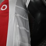 2025-26 Mens Ajax  home Red and white Player version soccer Jersey