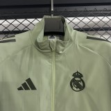 2025-26 Mens Real Madrid green  windbreaker