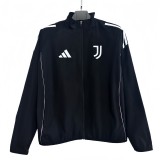 2025-26 Mens Juventus black windbreaker