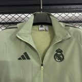 2025-26 Mens Real Madrid green  windbreaker
