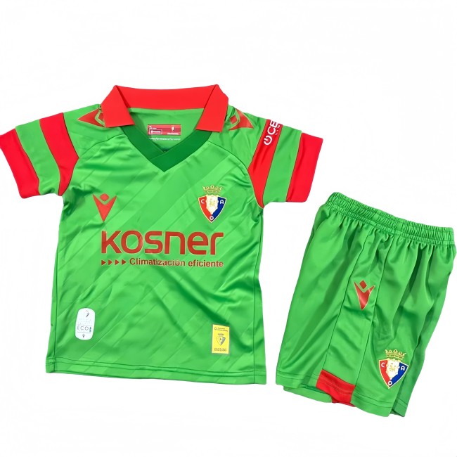 2025-26 KIDS Osasuna  away  green soccer Jersey