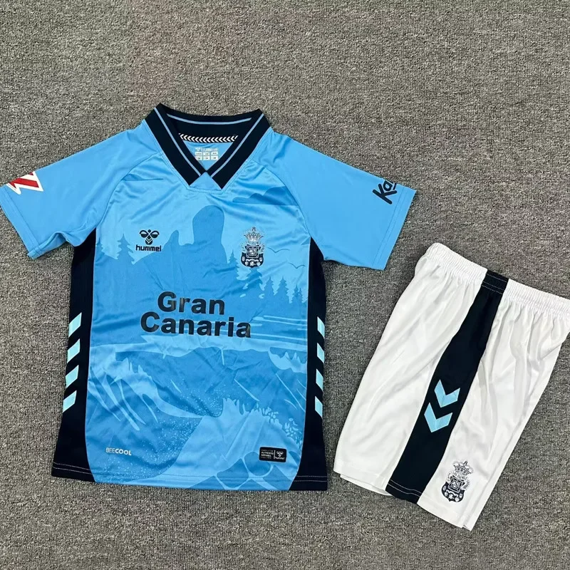 2025-26 KIDS Las Palmas away blue soccer jersey