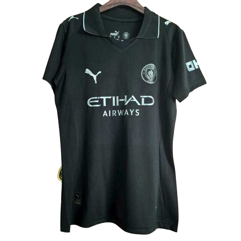 2025/26 Women Manchester City away black soccer Jersey