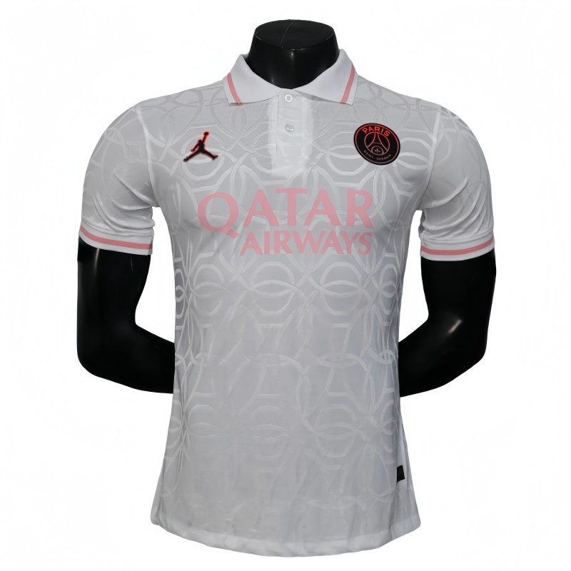 2025-26 Mens PSG  Special Edition white polo Player Soccer Jersey
