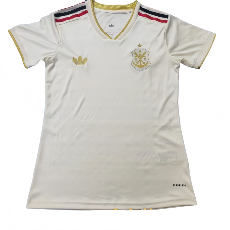 2025-26  Women  Flamengo Third  away wihte soccer Jersey