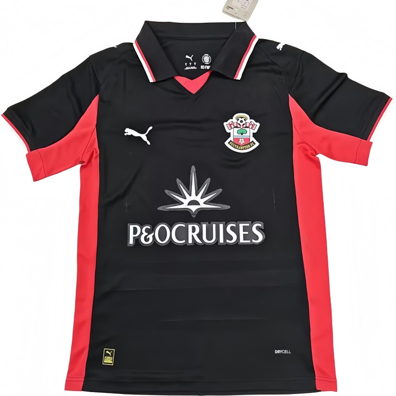 2025-26 Mens Southampton Away black Soccer Jersey