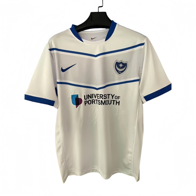 2025-26 Mens Portsmouth away white Fans Soccer Jersey