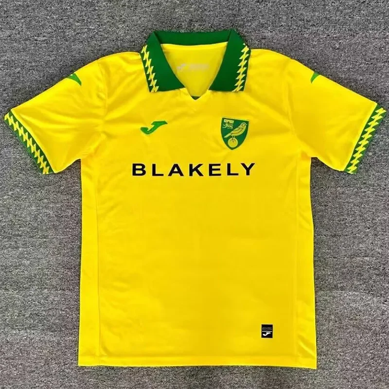 2025-26 Mens Norwich City Home yellow  Fans Soccer Jersey