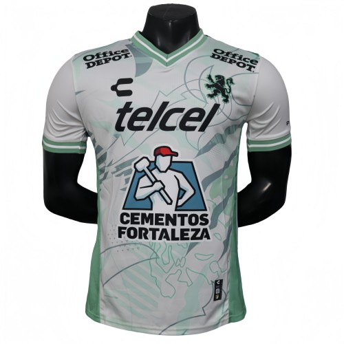 2025-26 Mens Leon away white Player version soccer Jersey