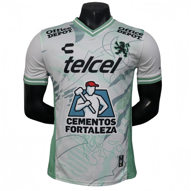 2025-26 Mens Leon away white Player version soccer Jersey