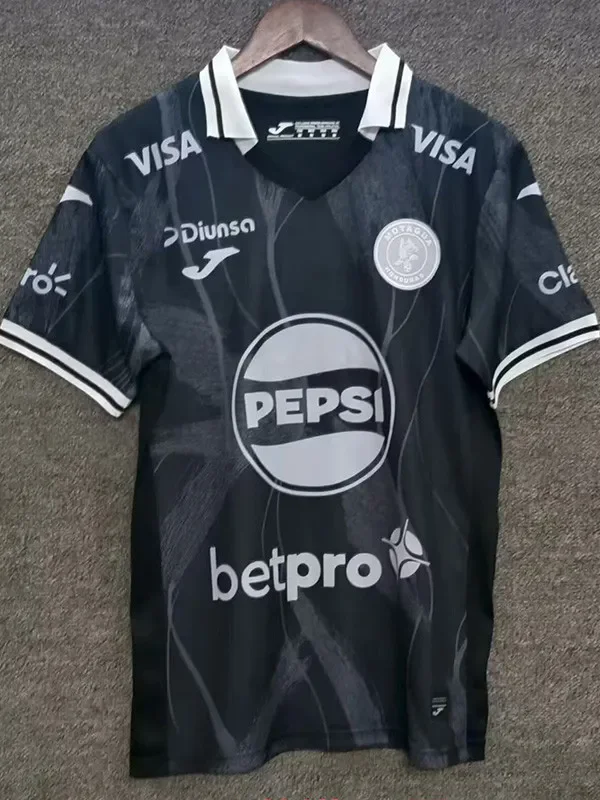 2025-26 Mens Motagua Black Fans Soccer Jersey