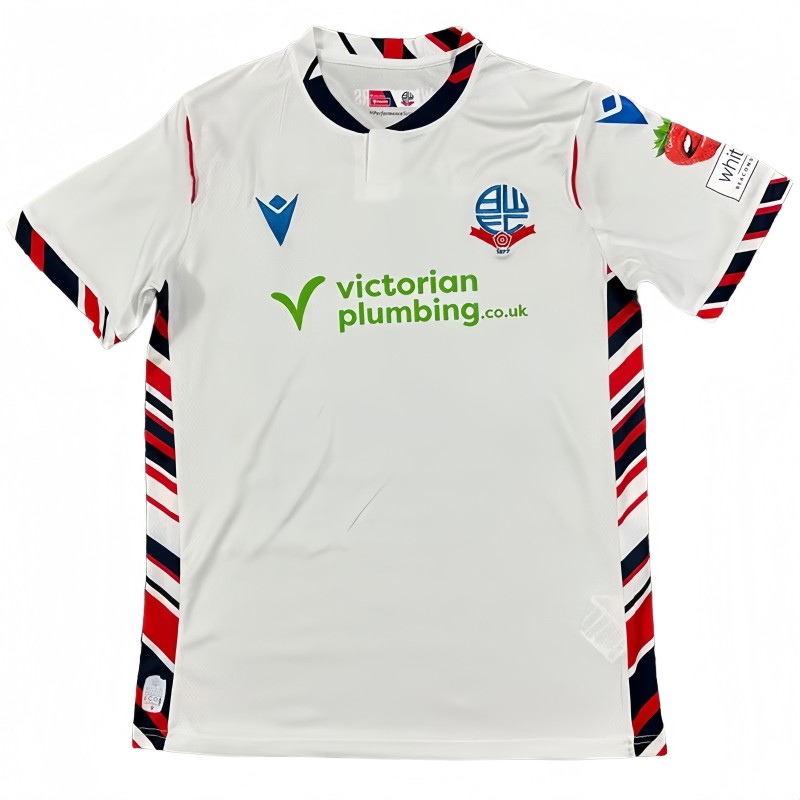 2025-26 Mens Bolton Wanderers Home white Soccer Jersey